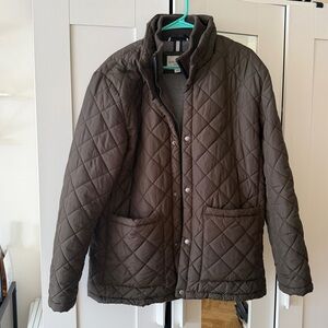 Cole Haan Men's Dark Brown Quilted Puffer Jacket size M